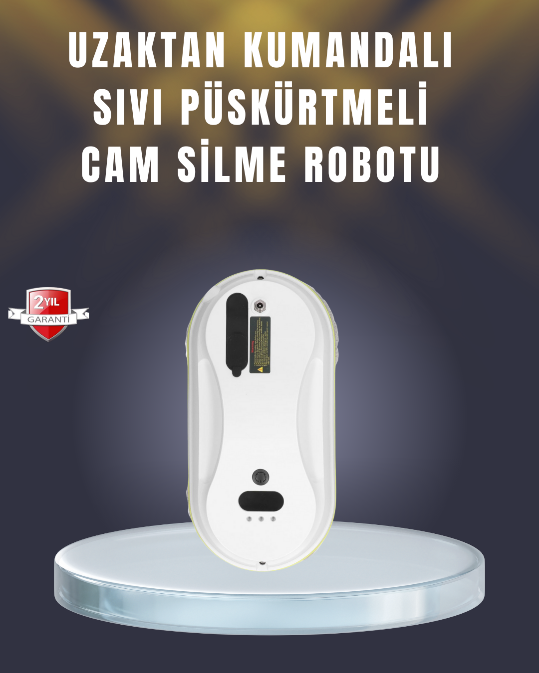 2800 Pa Güçlü Emişli Akıllı Cam Temizleyici Robot