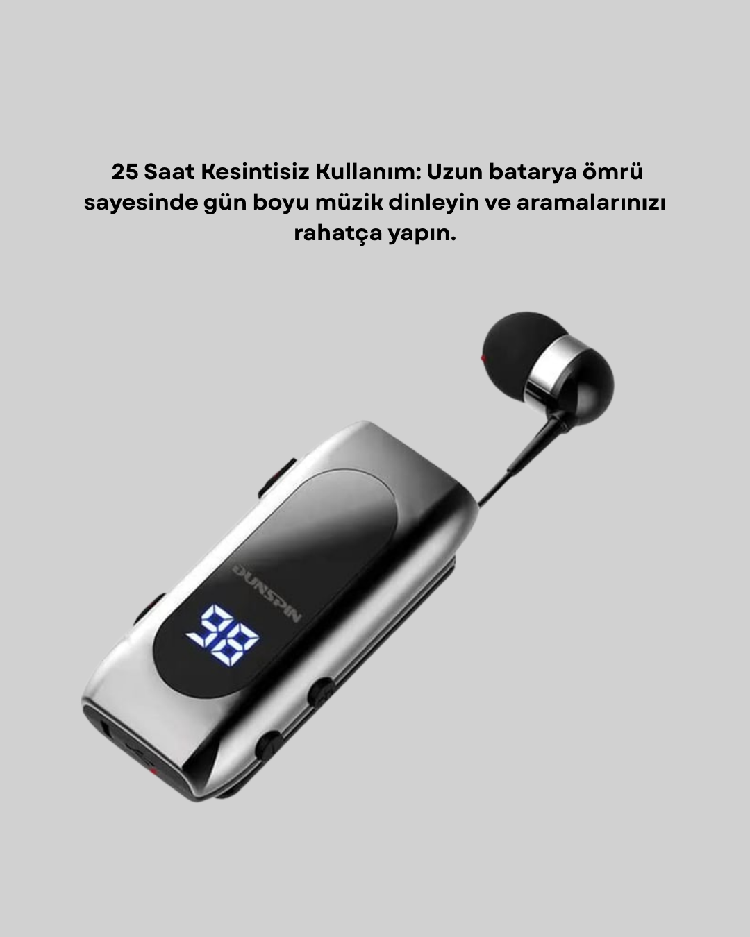 20 Dakikada Hızlı Şarj – Titreşimli Uyarılı Kablosuz Kulaklık