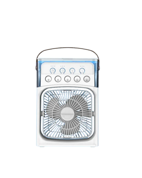 Mini Klima Fan | USB'li, 7 Renk Gece Işığı, 3'ü 1 Arada Fonksiyon