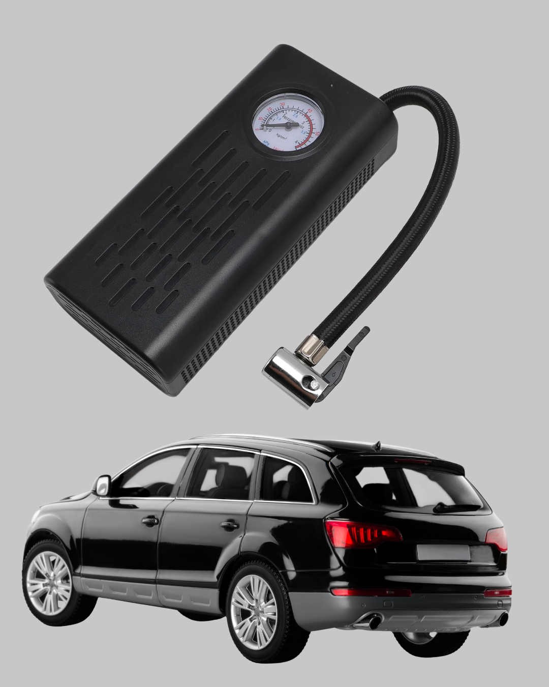 Elektrikli Hava Kompresörü Type-C USB Şarjlı Çok Fonksiyonlu Lastik Pompası