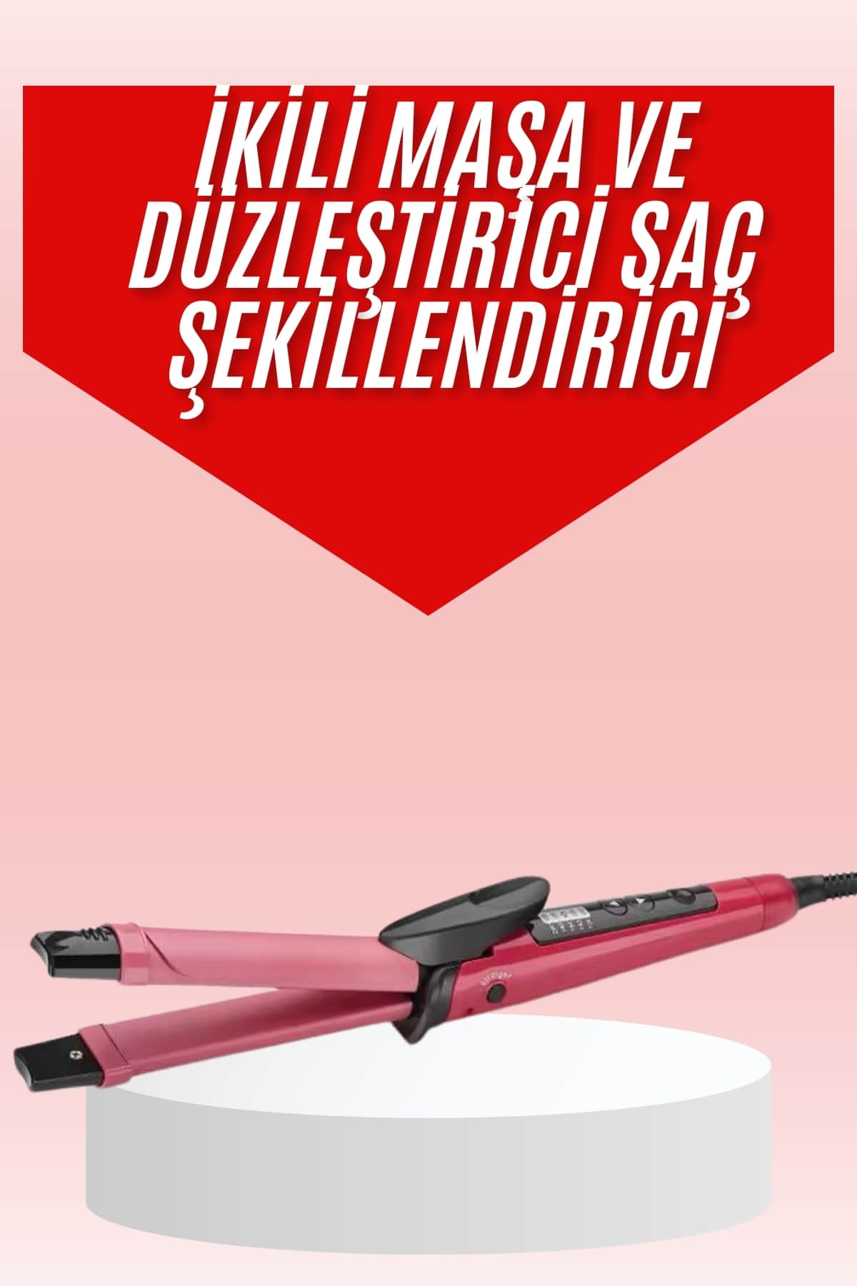Saç Şekillendirici Düzleştirici ve Maşa Özellikli Şekillendirici Seramik Kaplama
