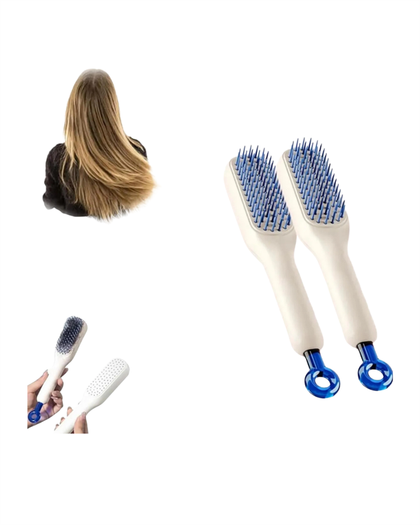 Otomatik Temizlenen Ergonomik Saç Tarağı – Masaj Başlıklı