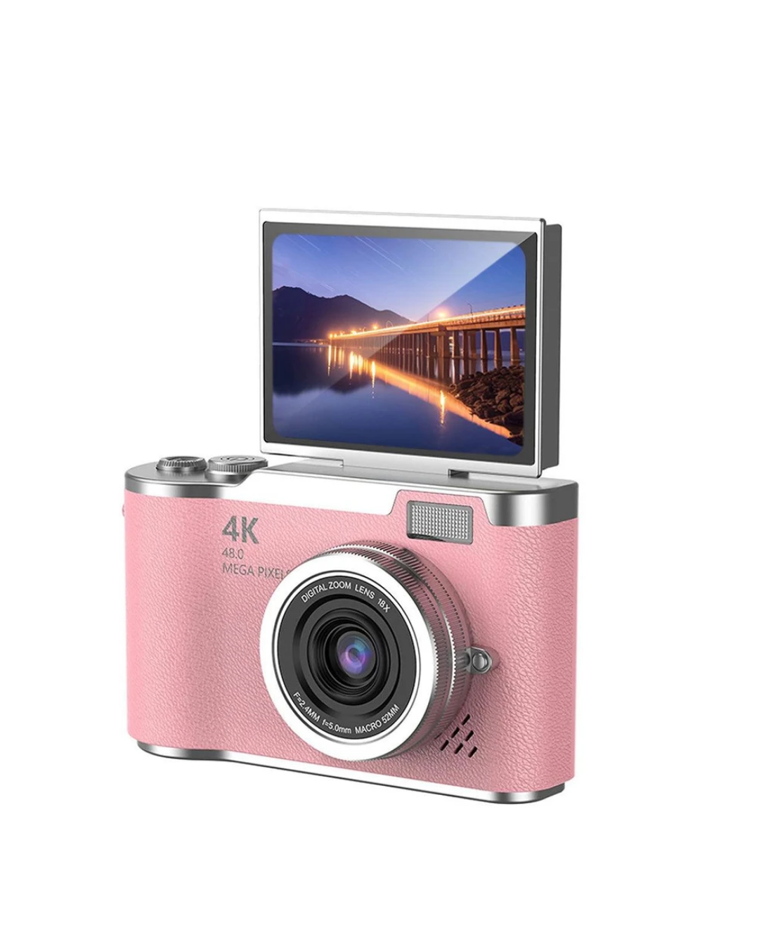 Sosyal Medya İçerik Kamera 48 MP HD Video Flip Ekranlı Dijital Kamera