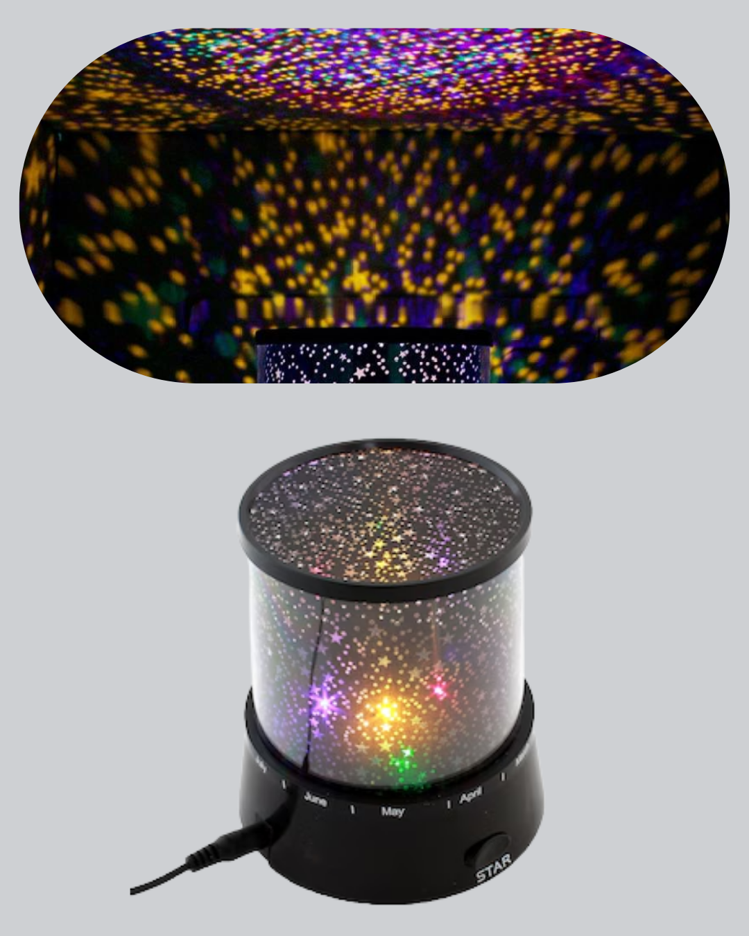 Odayı Yıldızlarla Dolduran Galaxy Efektli LED Projektör Işık
