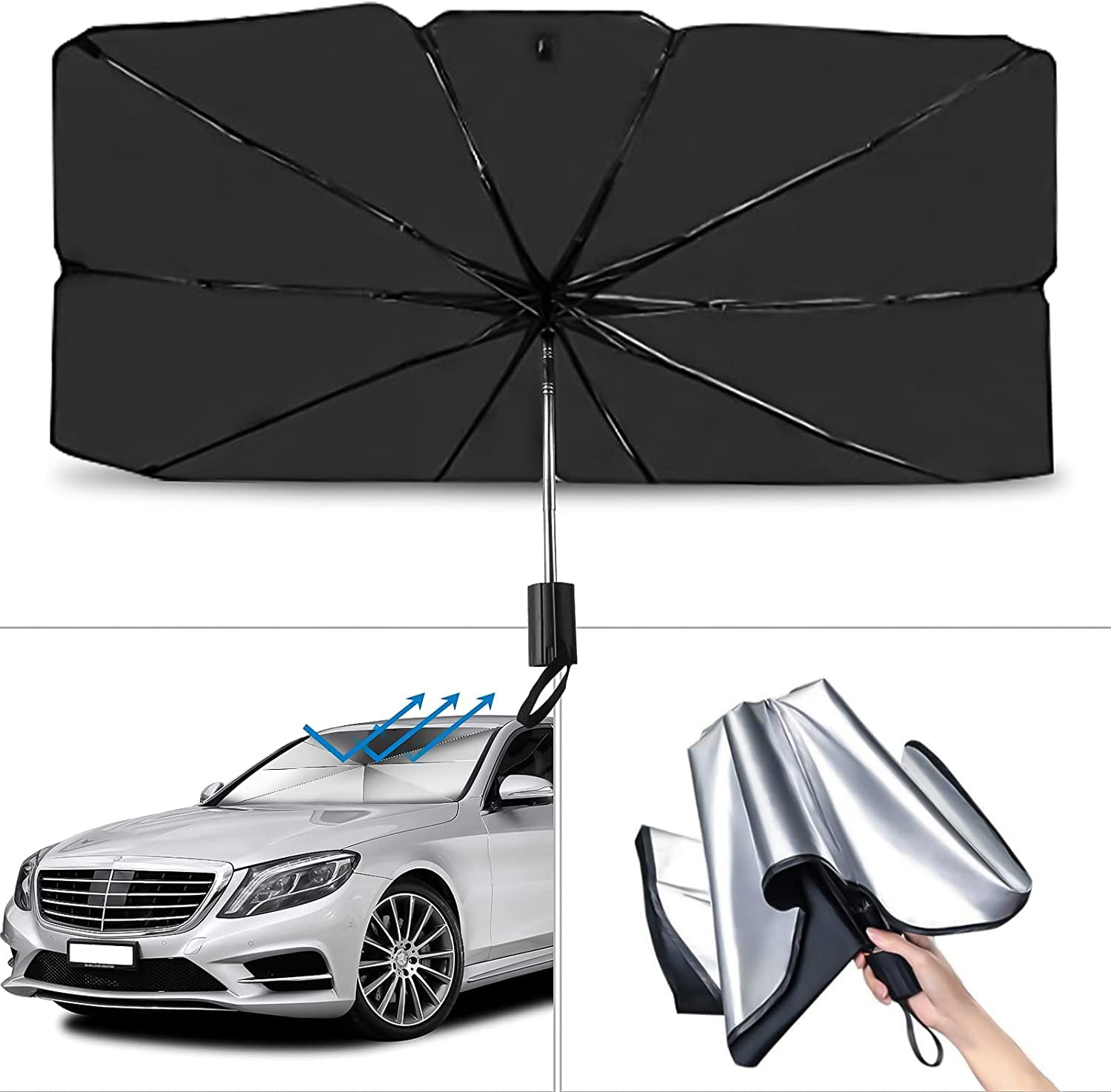 Citroen C-Elysee, Fiat Albea, Renault Thalia, Hyundai Accent Era, Ford Fusion Uyumlu Oto Şemsiye