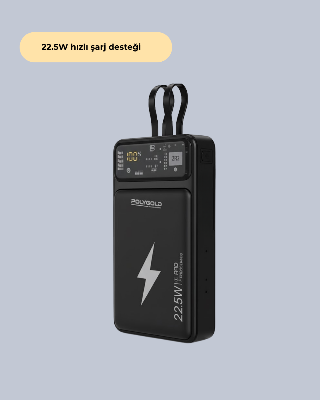 Taşınabilir Powerbank 22.5W Hızlı Şarj Destekli