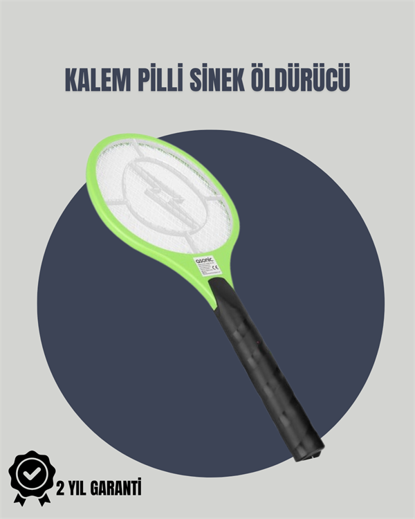 Taşınabilir Elektronik Sinek Swatter – Kimyasal İçermeyen, Ergonomik Tasarım