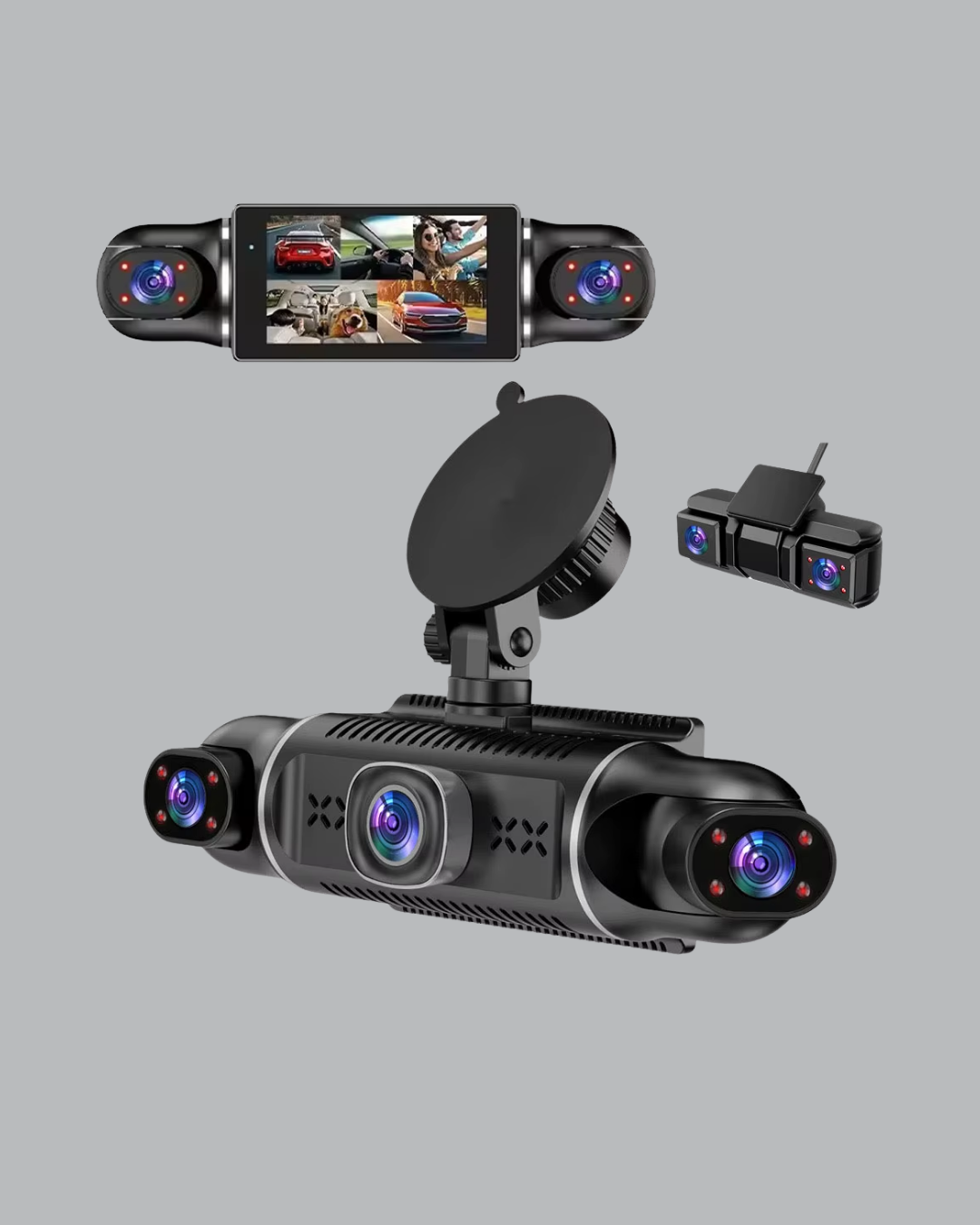 1080P 4 Kanallı Araç Kamerası GPS + WiFi + G Sensör Destekli