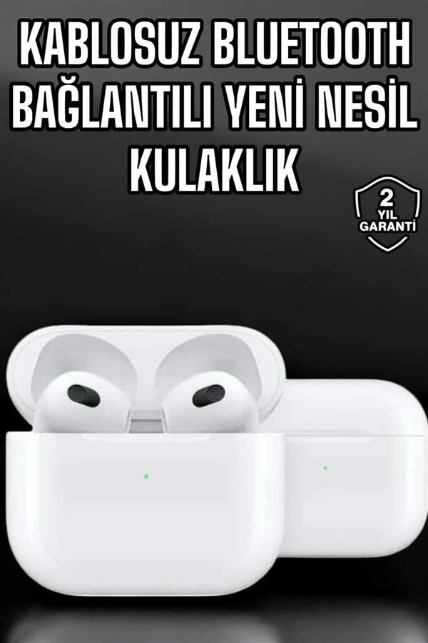 Bluetooth Kulaklık 3.Nesil Kablosuz Uzun Pil Ömrü Dokunmatik Kontrol Yeni Nesil