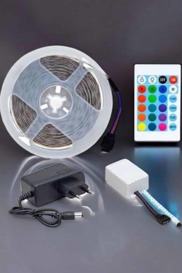 Led Işık 5 Metre Şerit Led RGB Işıklı