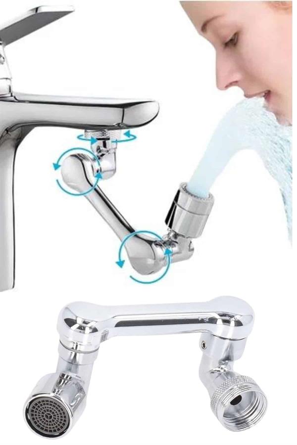 Dönebilen Musluk Başlığı Akrobat Mutfak Banyo Musluk Ucu Başlığı Oynar Başlıklı