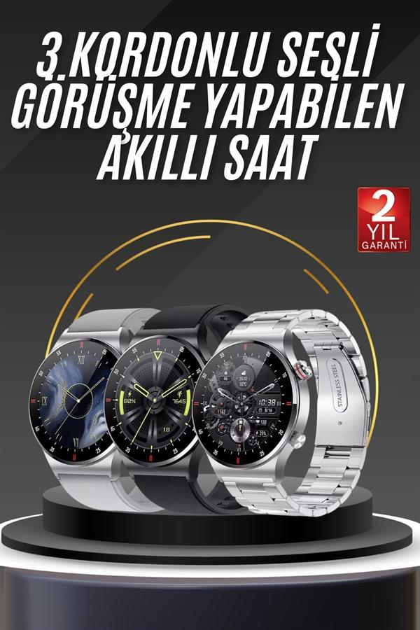 Akıllı Saat Uyku ve Sağlık Takibi NFC Uyumlu Bluetoooth Bağlantılı Android İOS Uyumlu