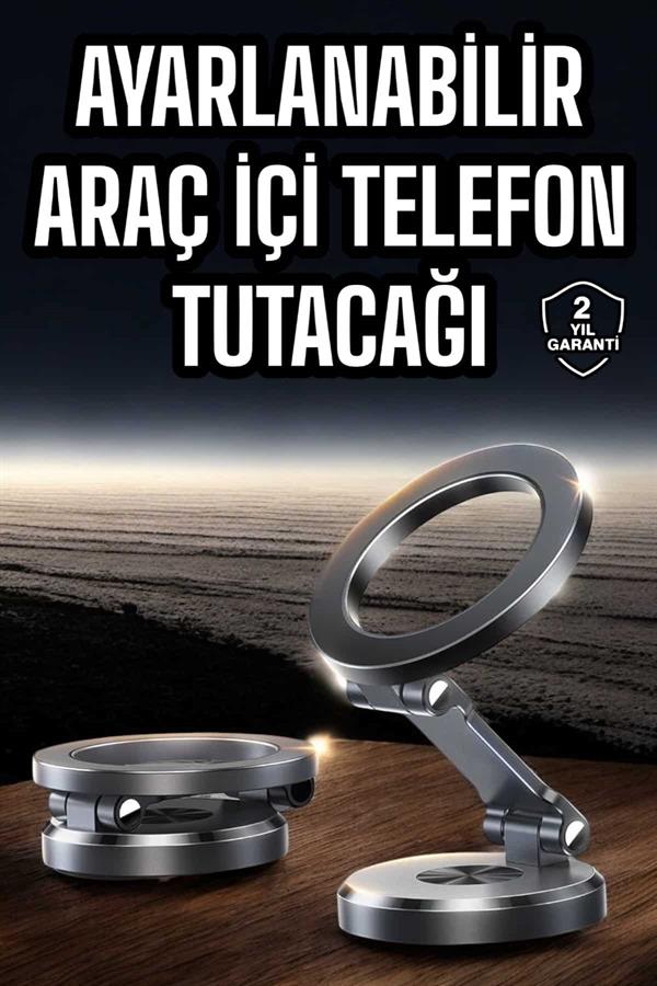 Araç İçi Telefon Tutacağı Manyetik Tasarım Ayarlanabilir