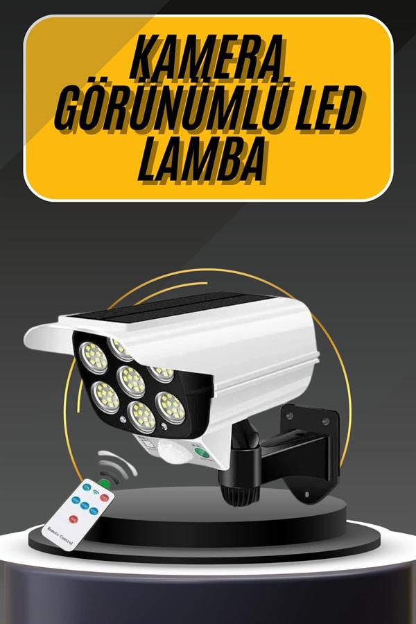LED Lamba-Güneş Paneli Destekli Uzaktan Kumandalı Solar LED Lamba