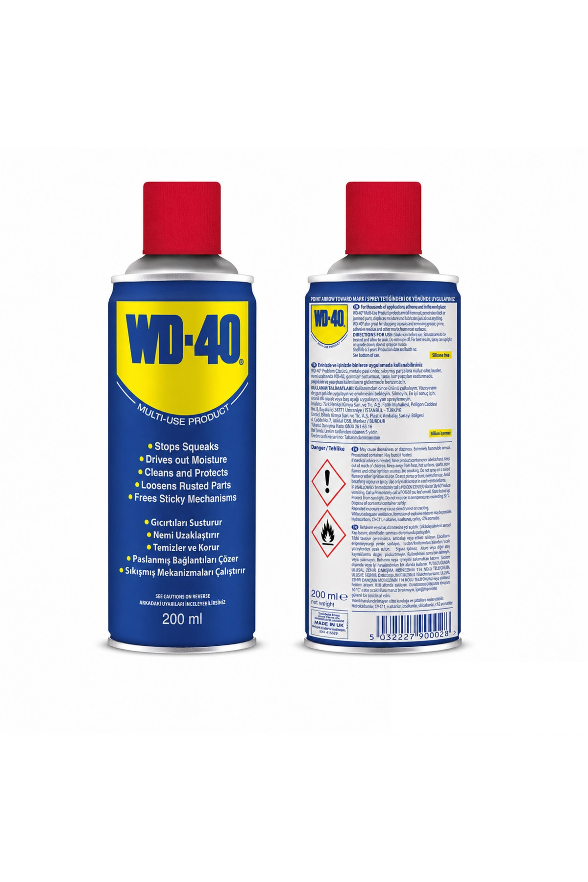 WD-40 Yağlayıcı ve Pas Sökücü 200 ml