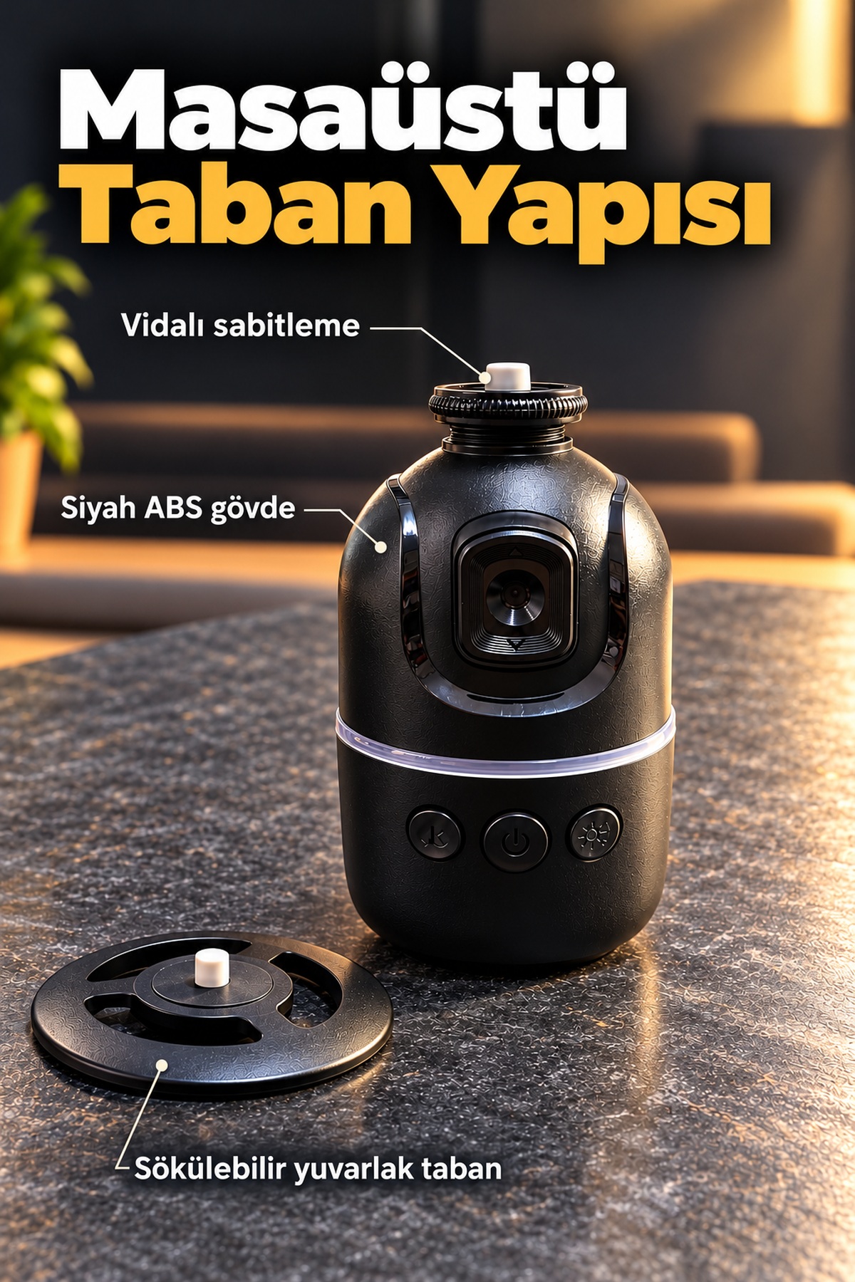 Yüz Takipli Telefon Tutucu El Hareketi Kontrollü Masaüstü Stand