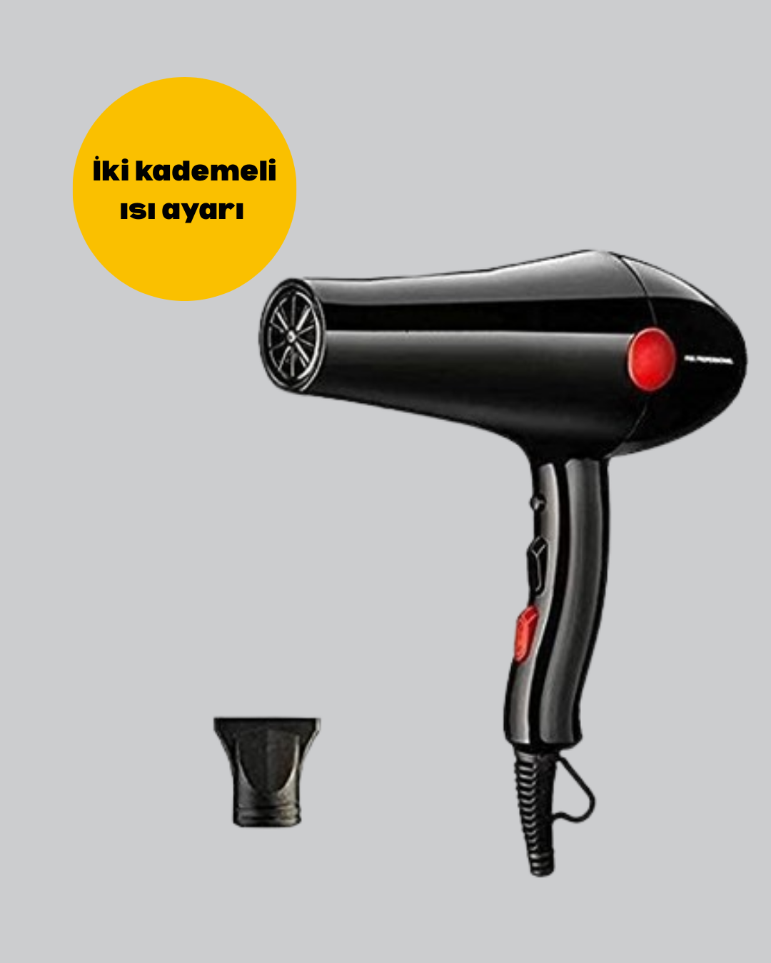 2200W Saç Kurutma Makinesi Soğuk ve Sıcak Üfleme Fonksiyonlu