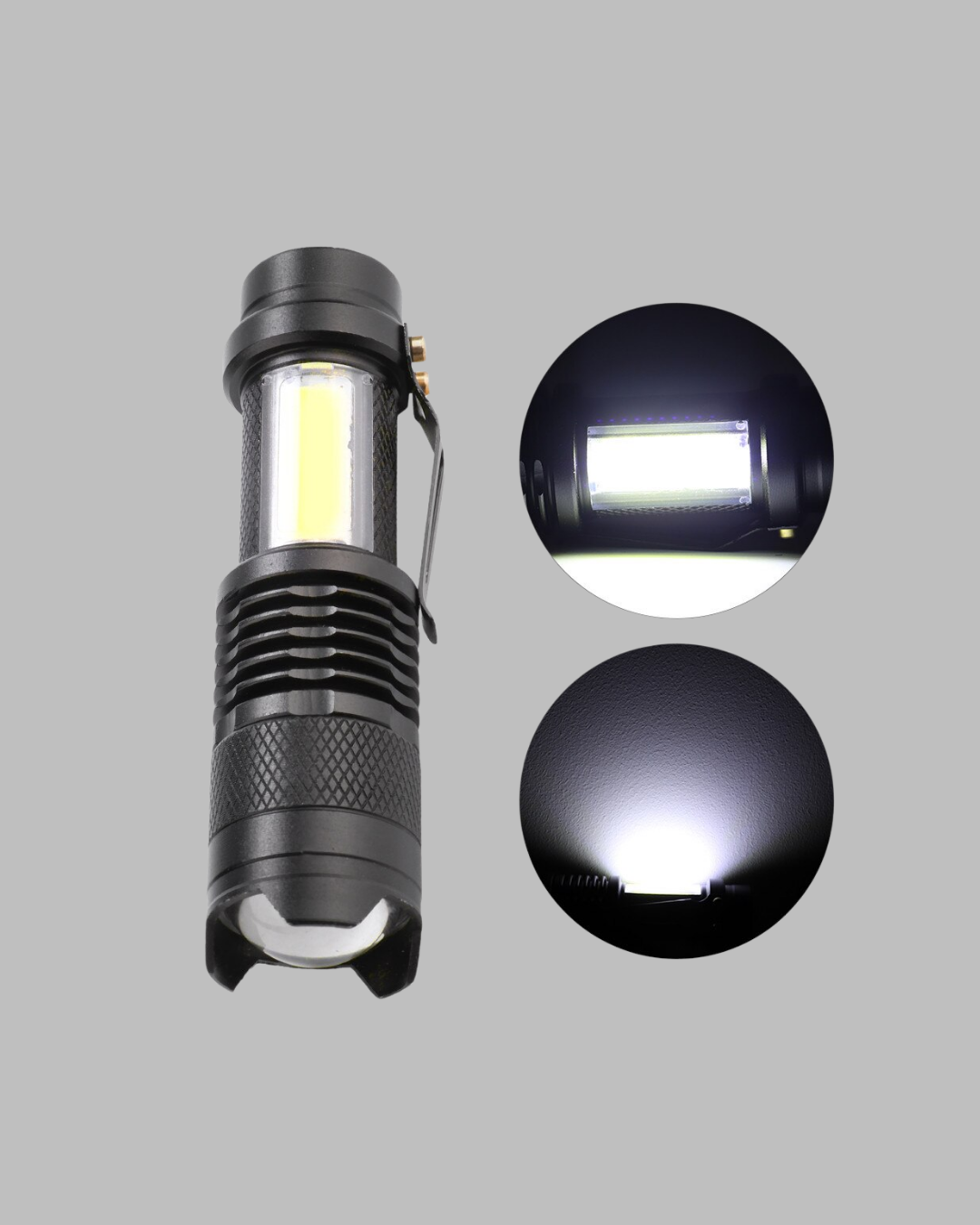 Şarjlı Mini LED El Feneri 2000 Lümen Su Geçirmez
