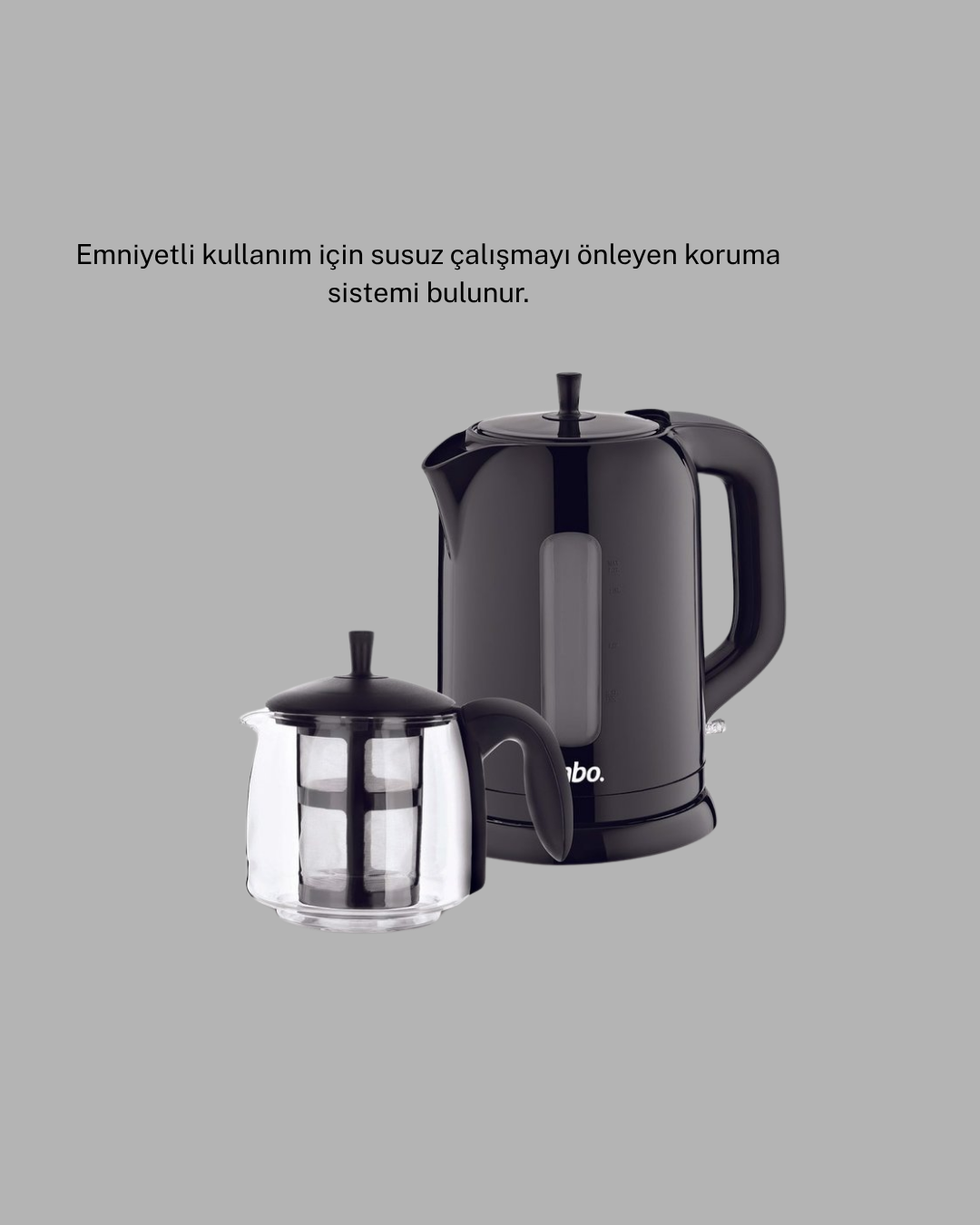 Sinbo STM 5840 Elektrikli Çay Makinesi 1800W Cam Demlik ve Sıcak Tutma Özellikli