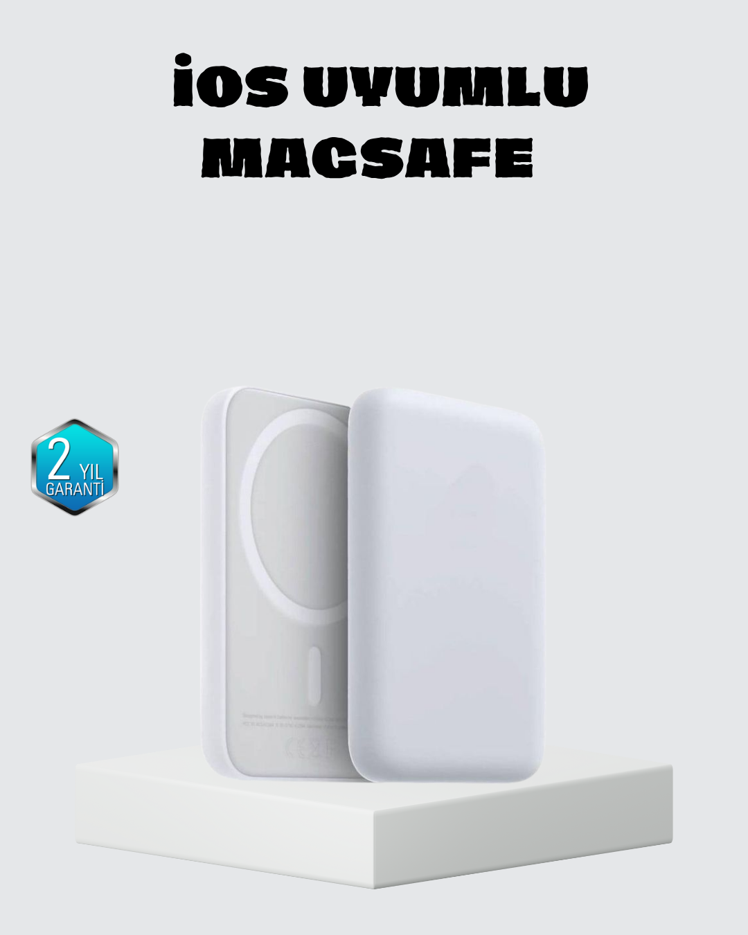 MagSafe 15W Kablosuz Hızlı Şarj, Lightning Girişli Taşınabilir Batarya