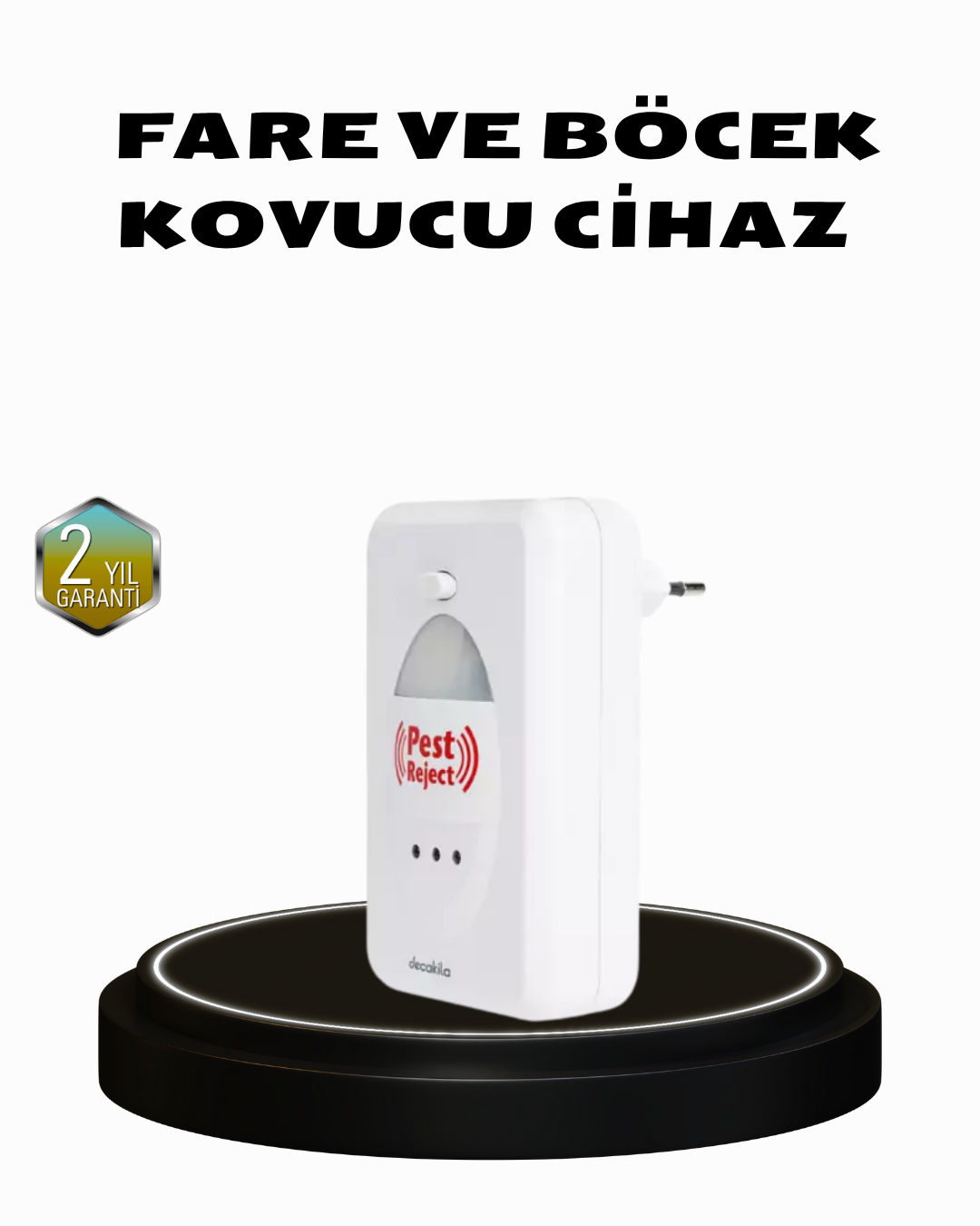 Ultrasonik Böcek ve Fare Kovucu – Doğa Dostu, Sessiz ve Etkili Savunma
