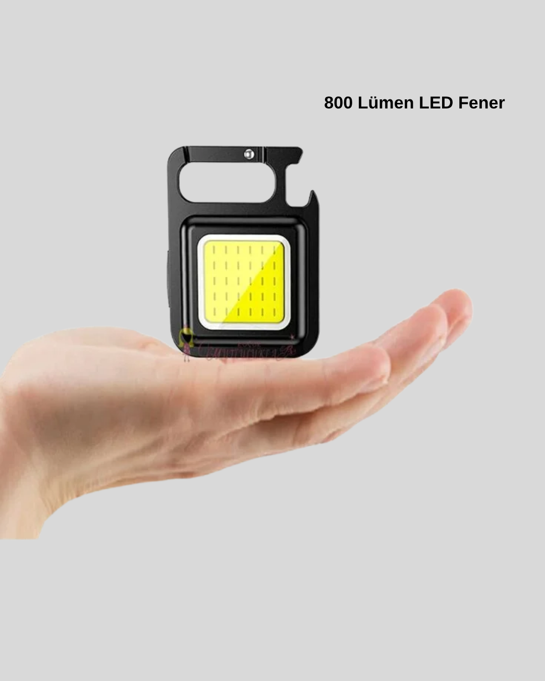 USB Şarjlı 800 Lümen LED Fener – Mini Boy, 3 Işık Modlu, Anahtarlık Tipi El Feneri