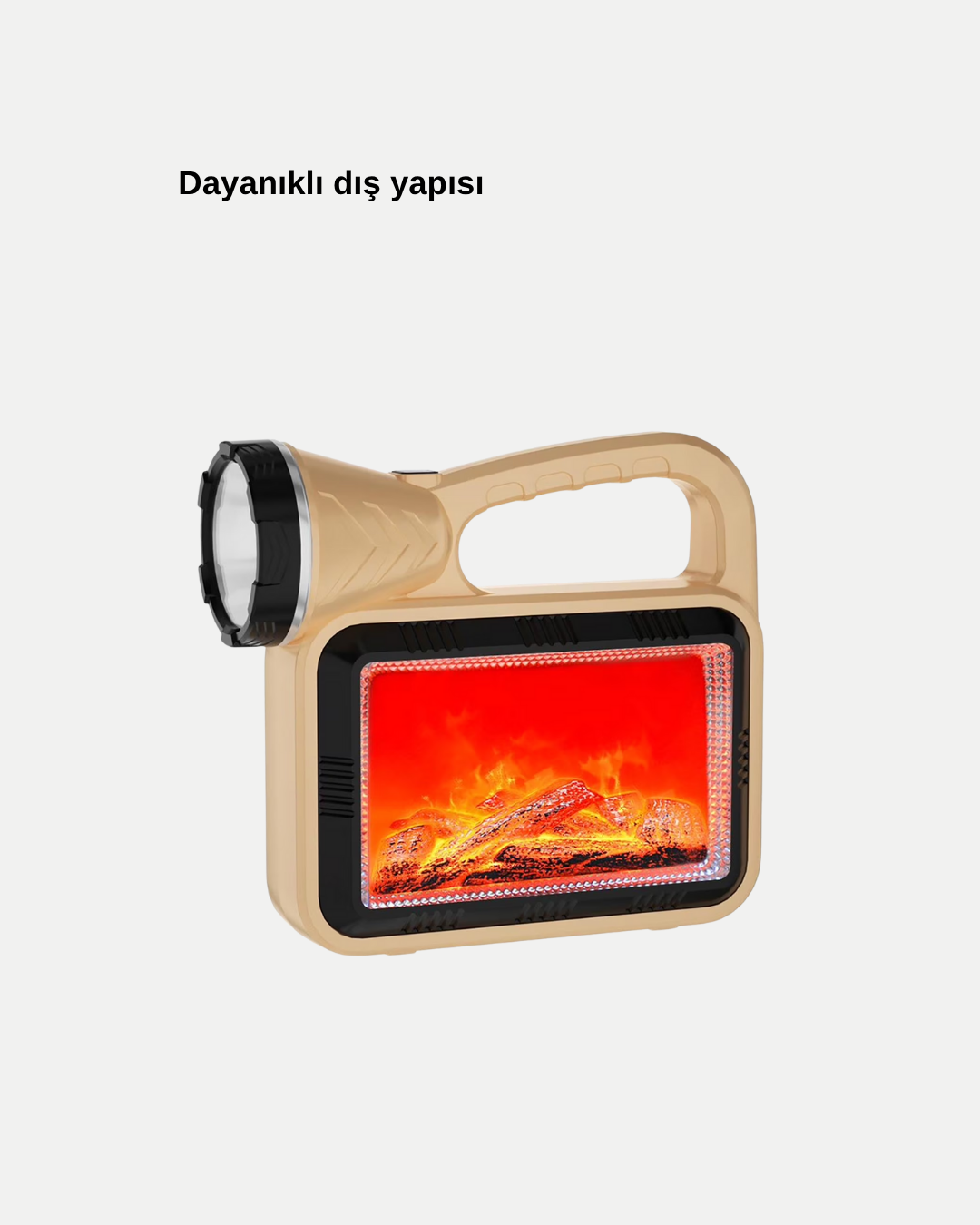 Alev Efektli Solar Lamba COB Işıklı Taşınabilir Bahçe Kamp Aydınlatma