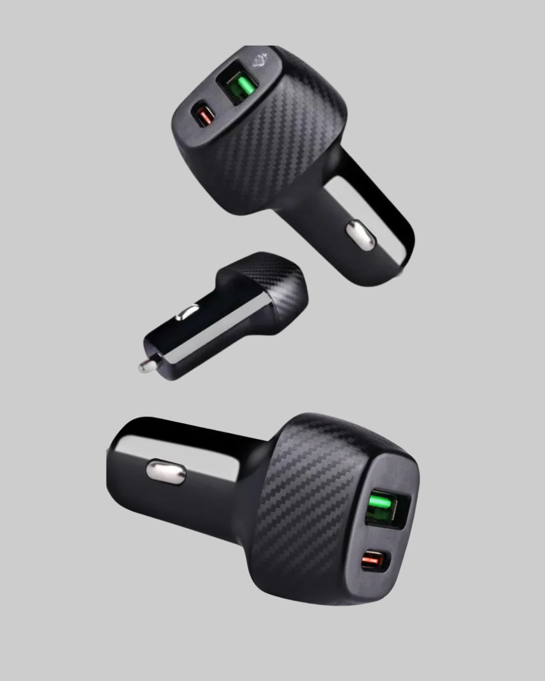 PD Destekli 38W Araç Şarj Başlığı Type-C + USB Çift Çıkış Hızlı Şarj