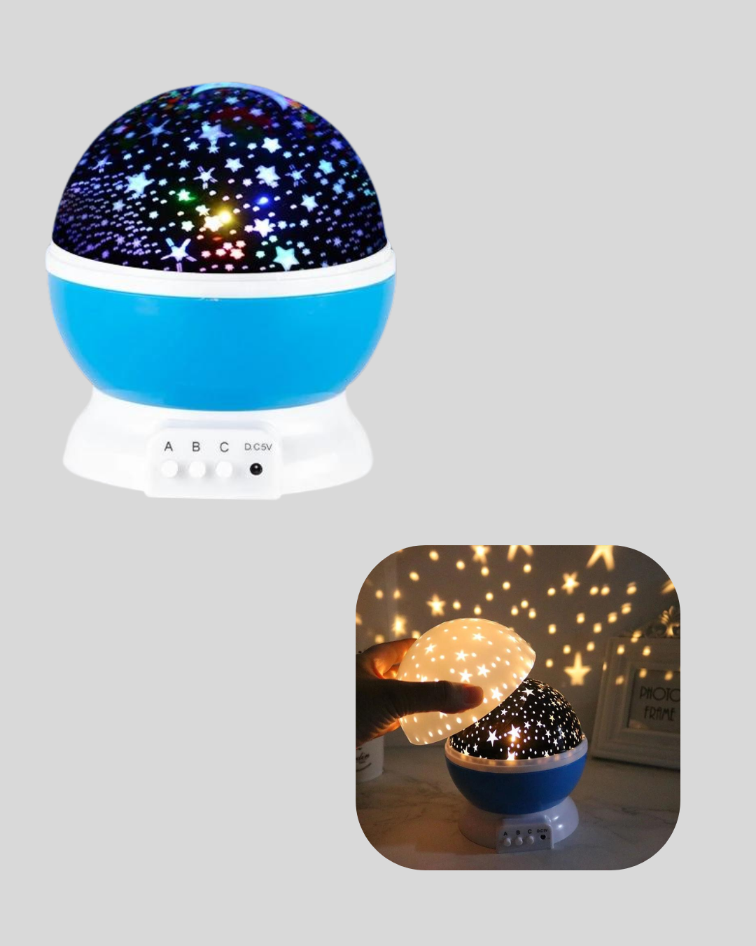 LED Gece Lambası 6 Renk Seçenekli Yumuşak Işıklı Uyku Yardımcı Lamba