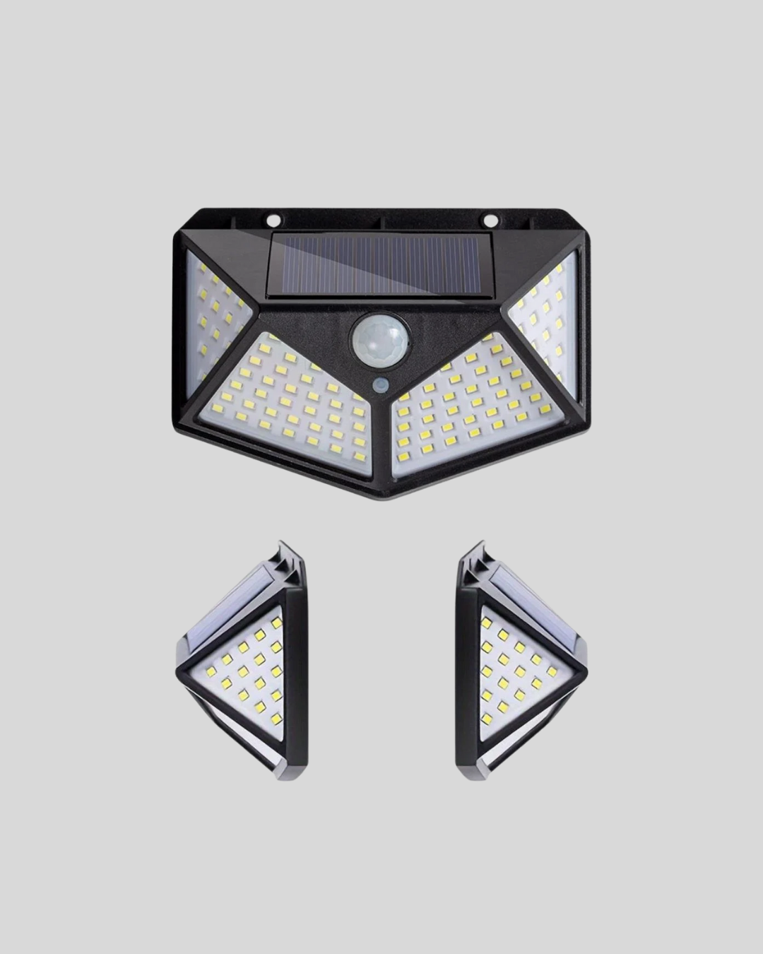Solar Bahçe Lambası 100 LED Hareket Sensörlü Güneş Enerjili Aydınlatma
