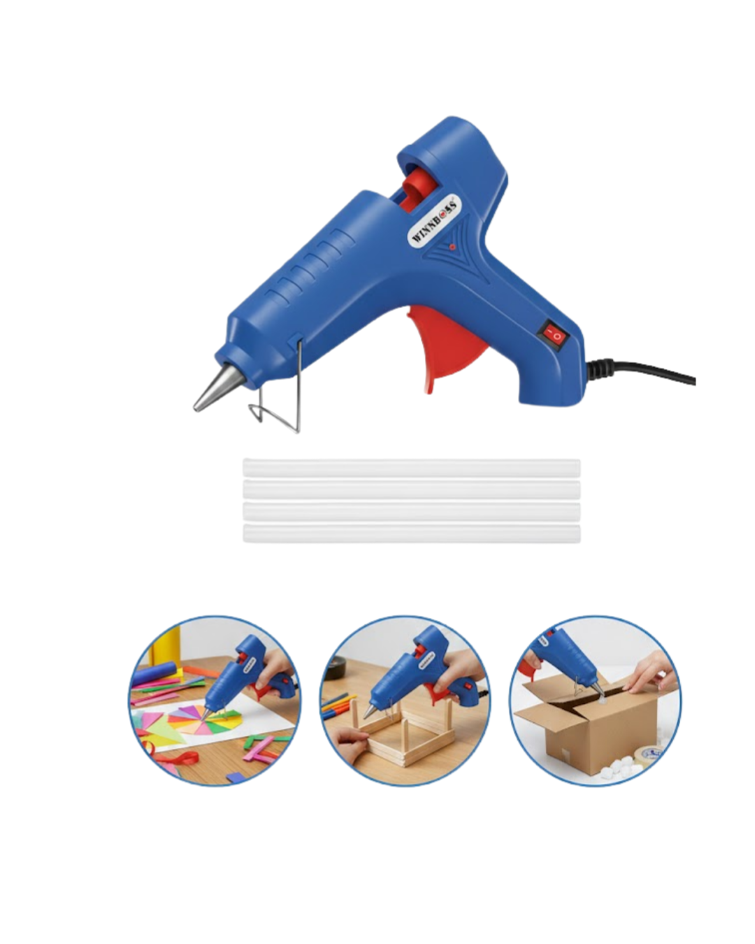60 W Silikon Tabancası 11 mm Silikon Uyumlu 5 Adet Hediye Silikon