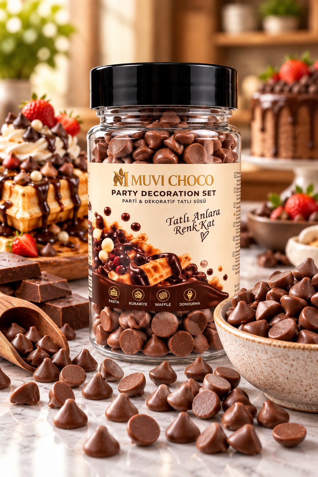 MUVI CHOCO SÜTLÜ KOKOLİN DAMLA 70G