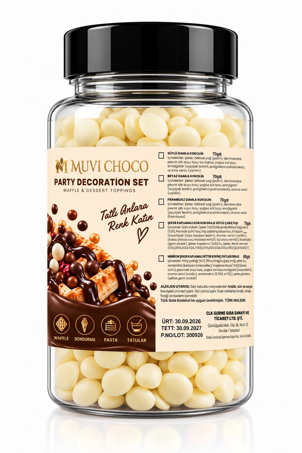 MUVI CHOCO FİLDİŞİ KOKOLİN DAMLA 70g