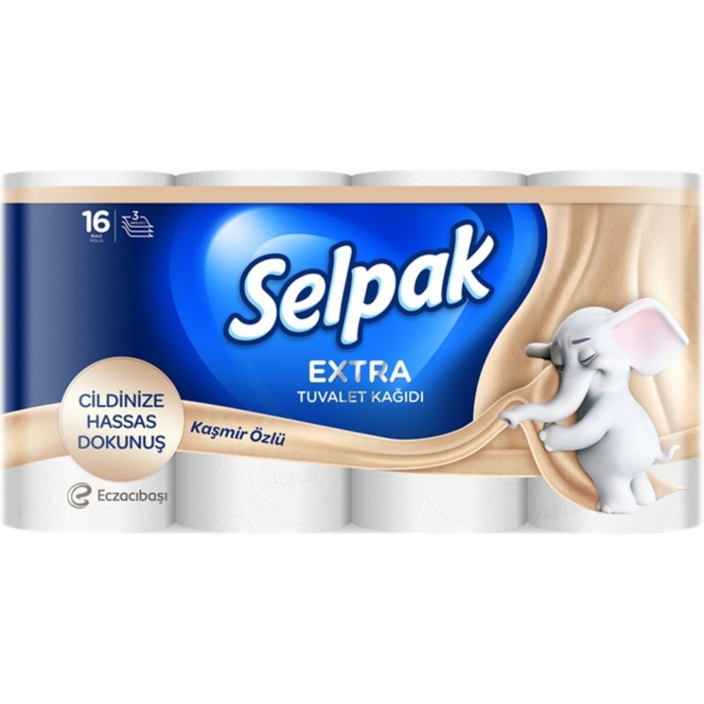 Selpak Extra Kaşmir Özlü 16 Lı Tuvalet Kağıdı