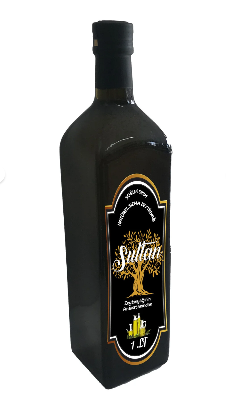 SULTAN SOGUK SIKIM NATÜREL SIZMA ZEYTİNYAĞI 1.LT CAM