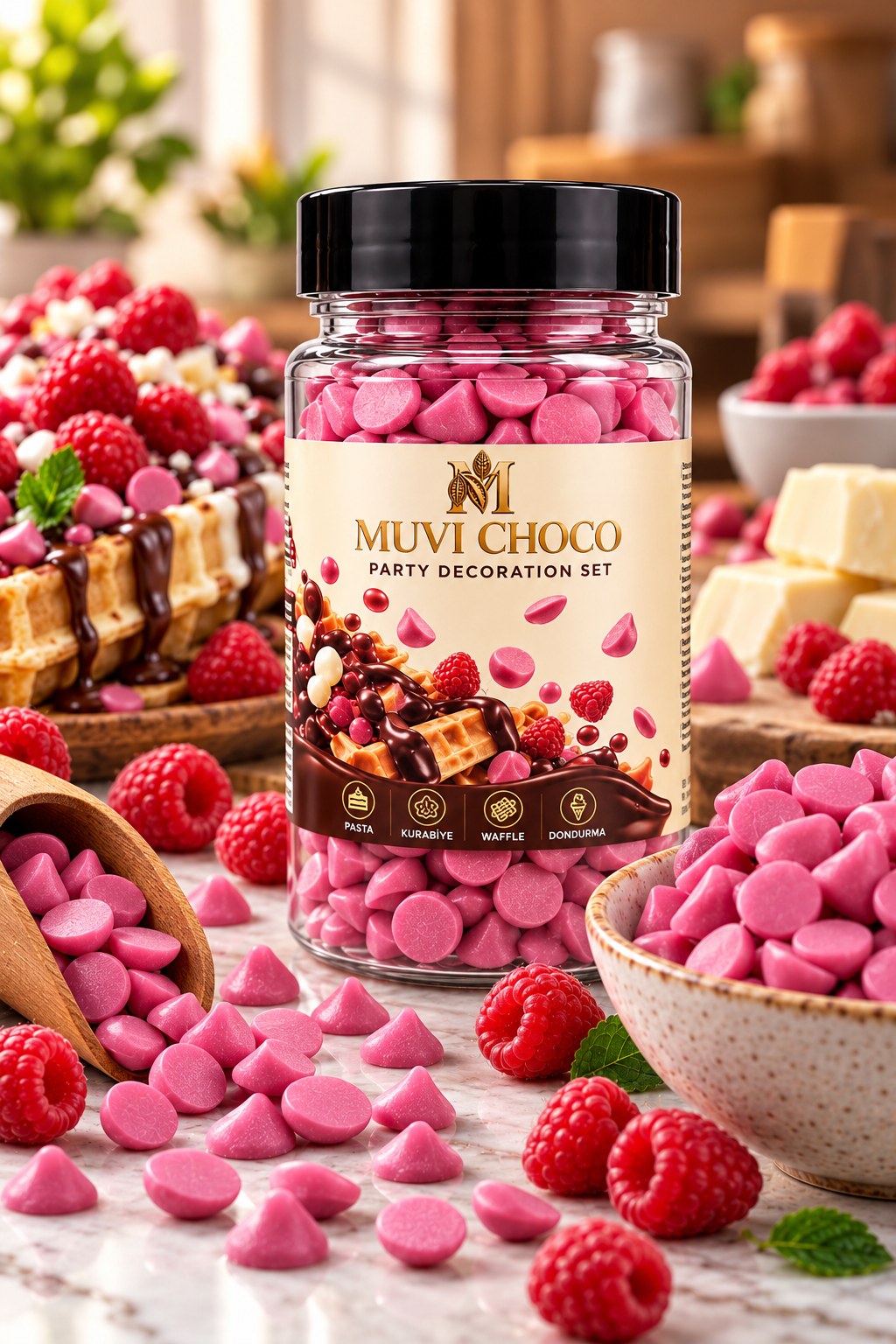 MUVI CHOCO FRAMBUAZ KOKOLİN DAMLA 70G