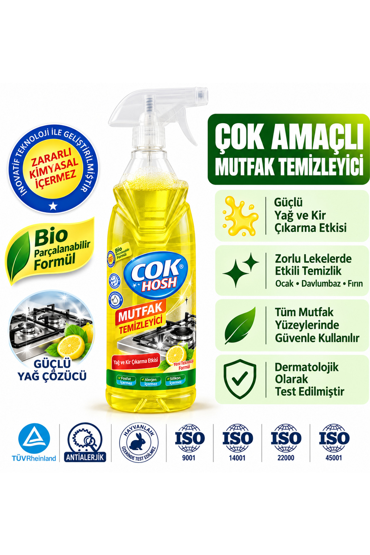 Çokhosh Mutfak Temizleyici 700 Ml.