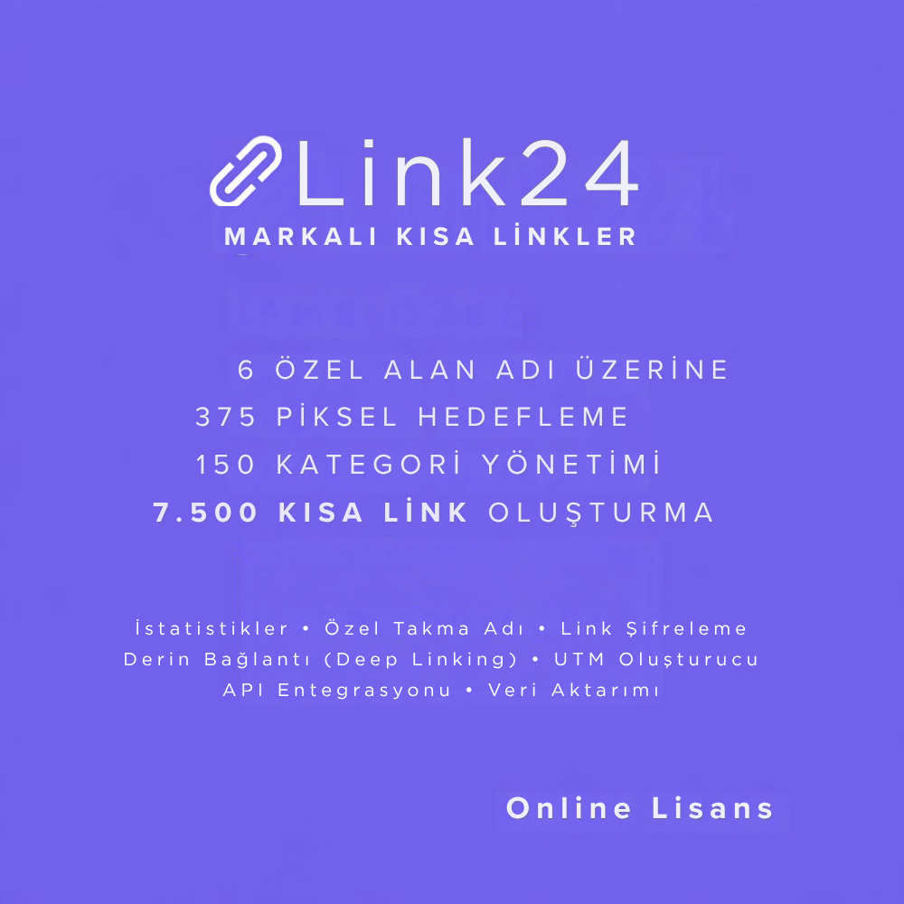7500 Markalı Kısa Link Takibi - 1 Yıllık Lisans