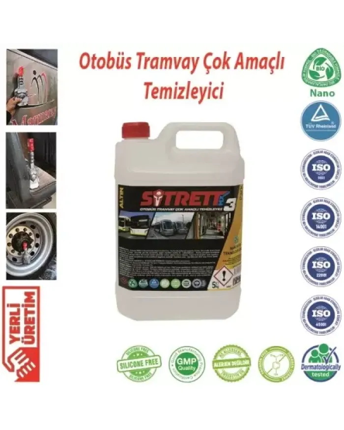 SİTRETT MX STRMX-OTCOT-3A-5 Altın Konsantre 5 Kg Otobüs, Tramvay, Metro vb. Araç İçin Genel Amaçlı Temizleme Maddesi