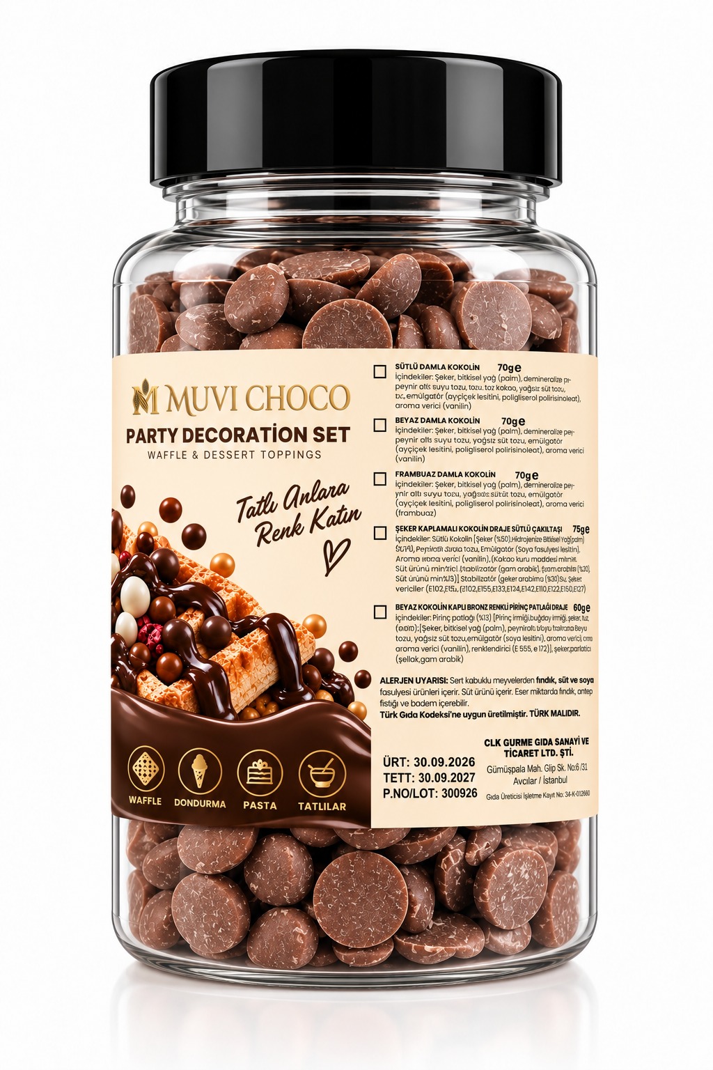 MUVI CHOCO SÜTLÜ KOKOLİN DAMLA 70G