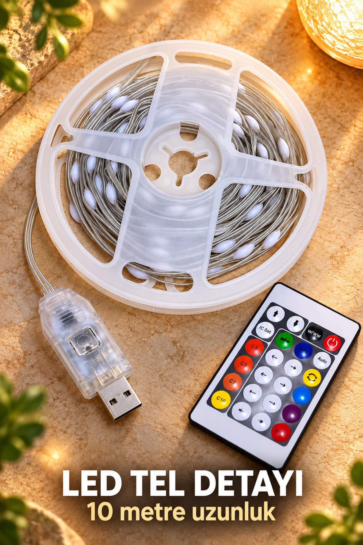 İç ve Dış Mekân RGB LED Tel Aydınlatma