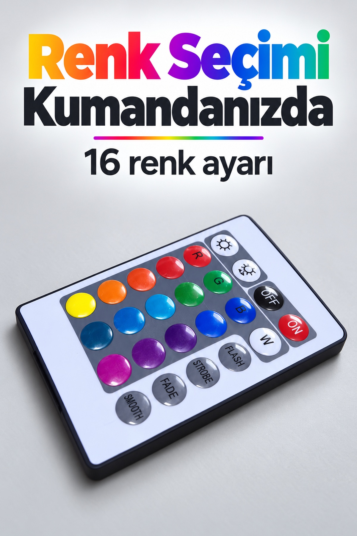 Uzaktan Kumandalı RGB LED Ampul 16 Renk Ayarlı