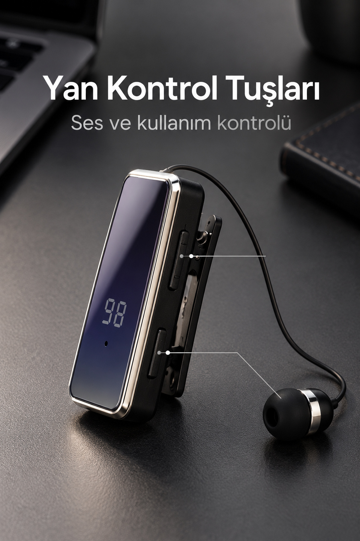 Dijital Ekranlı Bluetooth Kulaklık Çok Noktalı Bağlantı