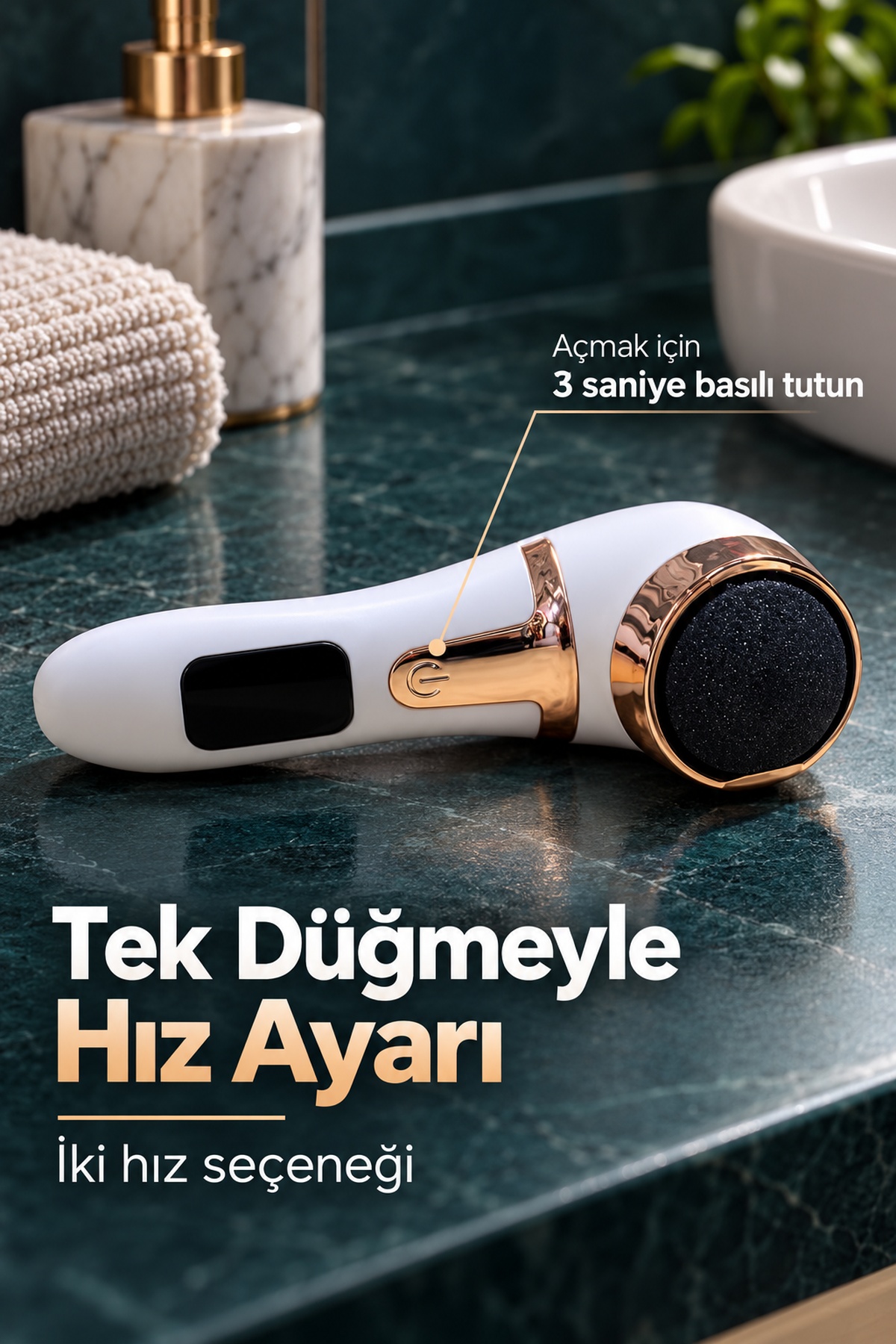 Dijital Göstergeli USB Şarjlı Ayak Bakım Cihazı
