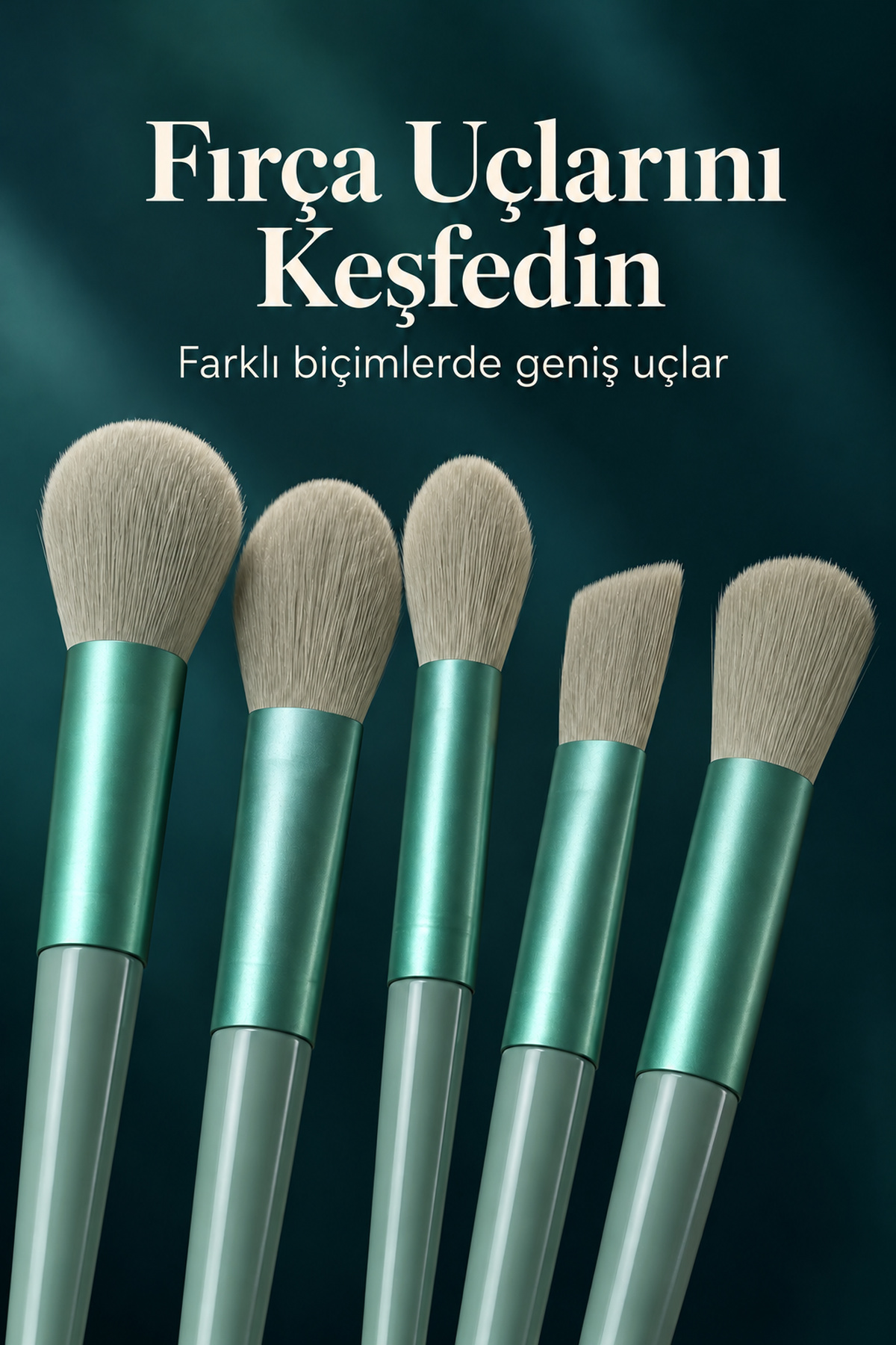 umuşak Kıllı Estetik Tasarımlı 13'lü Makyaj Fırçası Seti Günlük ve Profesyonel Kullanım