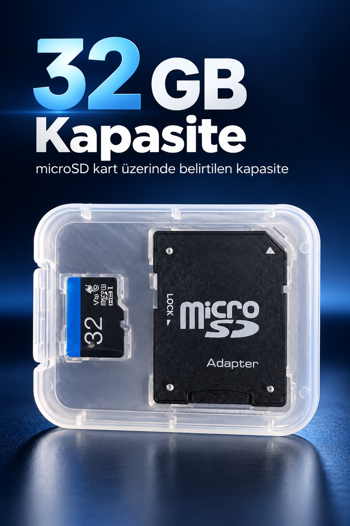 32 GB MicroSD Bellek Kartı ve SD Adaptör Seti