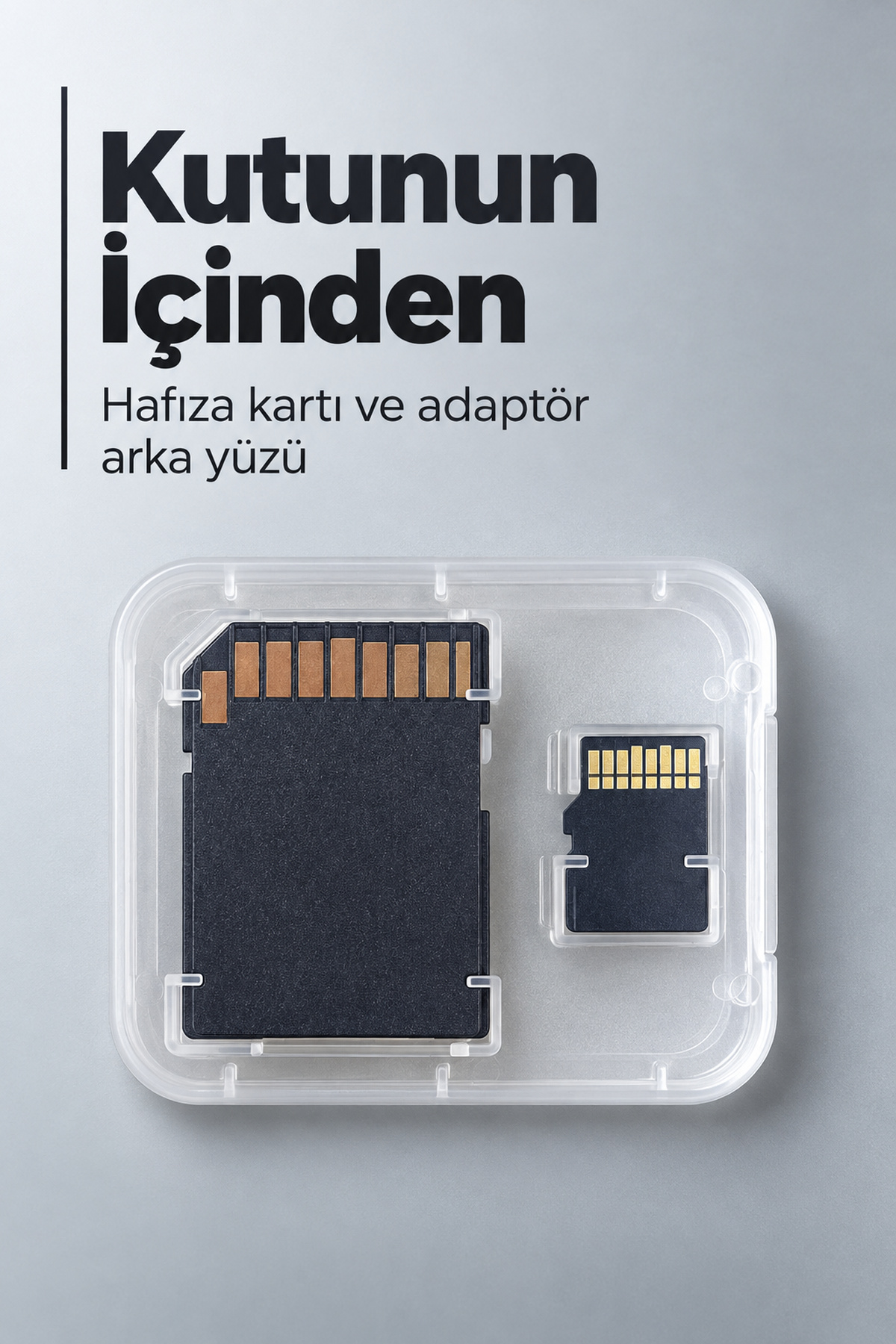 Adaptörlü 16 GB Hafıza Kartı Şeffaf Kutu İçinde