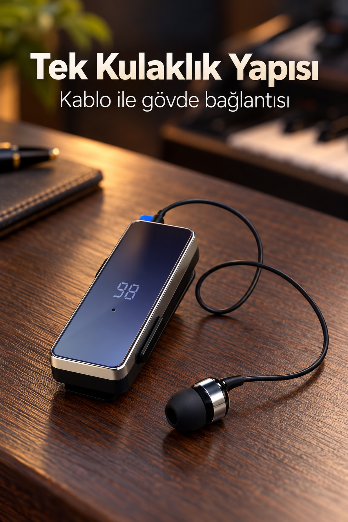 Dijital Ekranlı Bluetooth Kulaklık Çok Noktalı Bağlantı