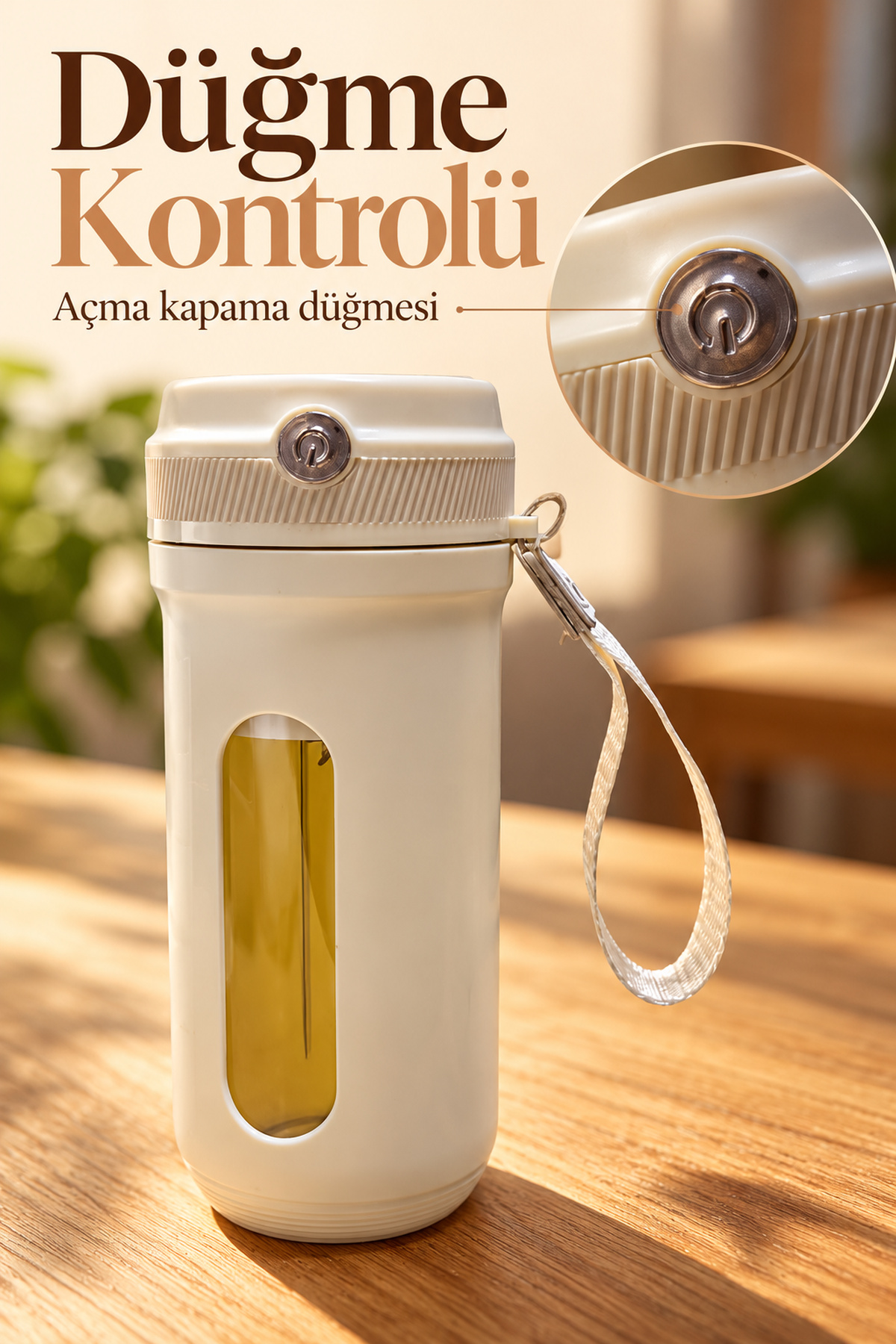 Düğme Kontrollü Şarjlı Meyve Blenderı 350 ml