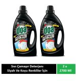 Doa Sıvı Çamaşır Deterjanı Siyah ve Koyu Renkler 2 x 2700 Ml